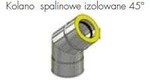 Kolano spalinowe izolowane 100, 45°