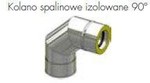 Kolano spalinowe izolowane 100, 90°