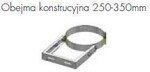 Obejma konstrukcyjna 125, 250-350mm
