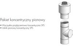 Zestaw koncentryczny pionowy 100/150
