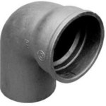 70 ° socket elbow with a DN100 seal, gray socket cast iron (GJL)