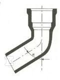 70° nasadno koleno sa zaptivkom DN100, - M10070