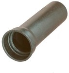 Single socket pipe with a seal U-AK, L = 2000 DN100, gray socket cast iron (GJL)