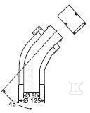 Kolano koncentryczne 45° (para) - 0020257024
