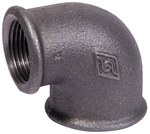 Kolano redukcyjne nakrętne 1X1/2" czarne A1, NR 6 , NR 90R