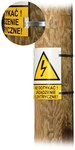 Tablica ostrzegawcza EO 148x210 z blachy aluminiowej - z profilowanymi otworami pod taśmę (1szt.)
