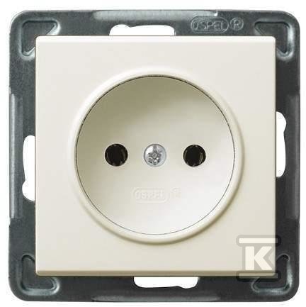 Single socket, ecru SONATA - GP-1R/M/27