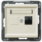 Одинарний комп'ютерний розет, кат.6 MMC, екру SONATA