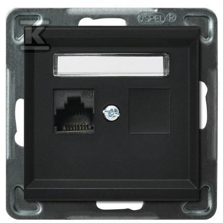 Gniazdo komputerowe pojedyncze, kat.6 - GPK-1R/K6/M/33