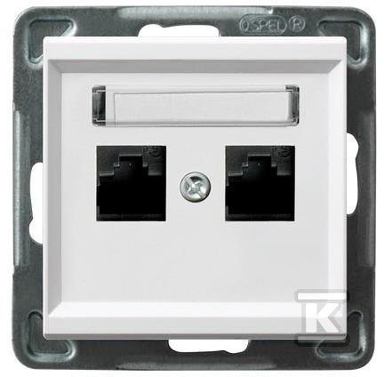 Double computer socket, category 5e - GPK-2R/K/M/00