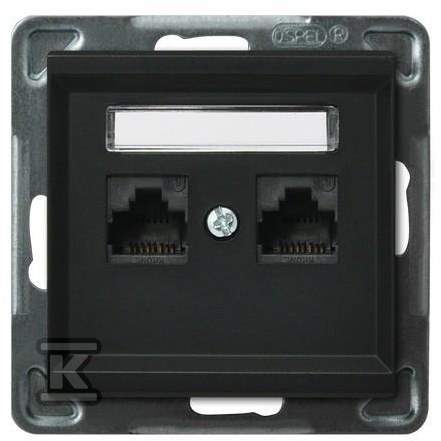 Double computer socket, category 5e - GPK-2R/K/M/33