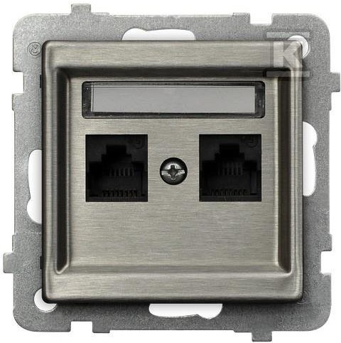 Double computer socket, category 5e - GPK-2RM/K/M/37