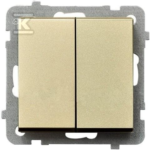 Conector dublu NO, champagne gold - ŁP-17R/M/39