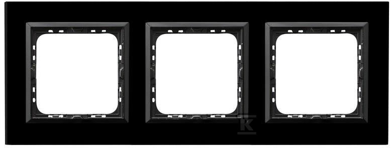 Trojitý rám, černé sklo SONATA - R-3RGC/32/25