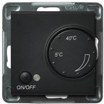 Temperature controller with an overhead sensor, black metallic SONATA