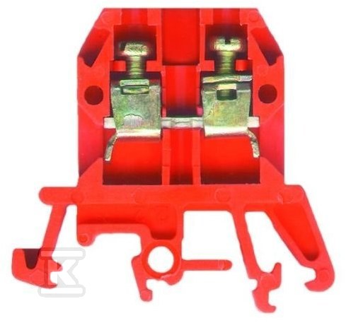 Threaded terminal block ZUG-G2.5, red - A11-0077