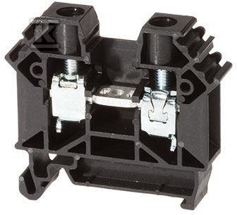 ZUG-10 straight terminal block, black - A11-A433