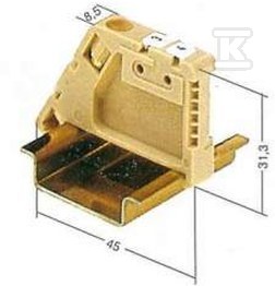 Endverriegelung für Schienenverbinder - 0383560000