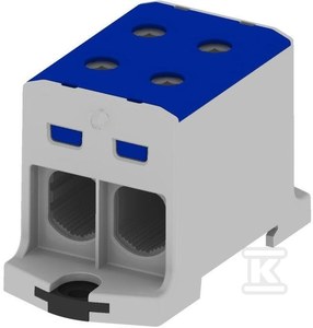 Junction terminal block AL, CU, 25-150mm2, TS 35, 1 track, 4 clamping ...