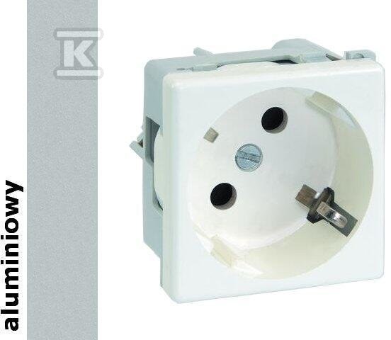 Socket K45 uzemněný 16A/230V~, - K02/8