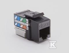 SIMON Connect RJ45 cat 6 UTP aljzat, - CJ645U