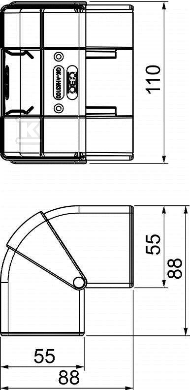 Vonkajší roh, pohyblivý typ - 6113050