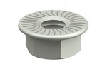 EEC 6 EZ nut Flange nut M6, packaging electro-galvanized, System E90 /100pkg/