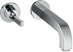 Bateria umywalkowa Hansgrohe Axor Citterio jednouchwytowa podtynkowa z rozetami i długą wylewką DN15 chrom 39116000