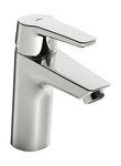 SAGA XL washbasin mixer with fixed spout and aerator without drain valve.