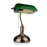 Банкірська лампа V-TAC E27 Old Gold Green Lampshade VT-7151-GR