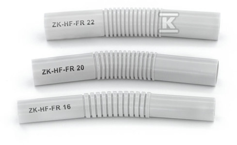 Złączka do rur sztywnych bezhalogenowych ZK-HF-FR22, szara RAL