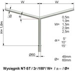 NT ST 2 ram 1.0 m boom