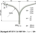 NT výložník ST-Y 2 rámy 1,0m