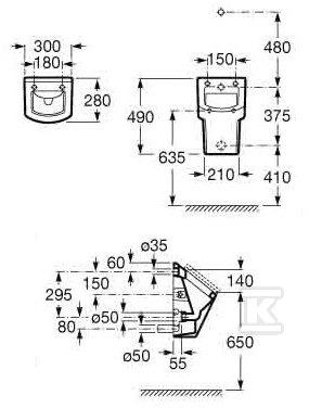 HALL with cover - included: connection - A35362E000