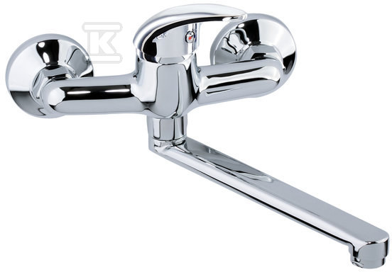 Wall mounted kitchen mixer ALBA, chrome - 2453950