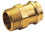 Ніпель перехідний, GZ, 22x1/2 бронза B Press
