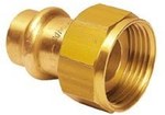 Перехідник з ослабленою гайкою для прес-клапана 22xG 1 "бронза B