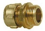 Straight connector, DZR 10 x 1/2 CONEx