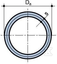 Többrétegű cső 20x2,25mm PEX/AL/PE PN10 - 3061212