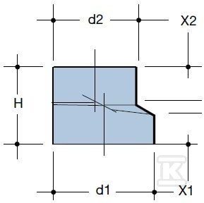 Reduction 160x125mm eccentric black - 3003840