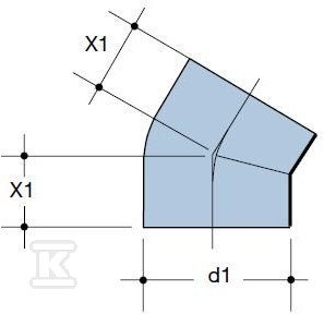 Segmented bend 250x45 SDR26 Quickstream - 3003609