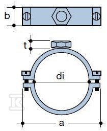 M10 50mm Quickstream steel holder - 4044433