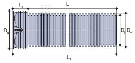 Rura kanalizacyjna zewnętrzna PP - 3030420