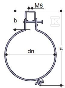 Mâner din oțel 75 mm lumină, QS (Quick - 4023397