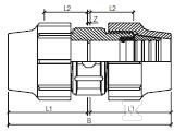 Złączka PP zaciskowa równoprzelotowa - 4027665