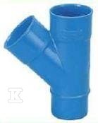 PVC Tee 45 ° m / h 50mm for embedding - TR053