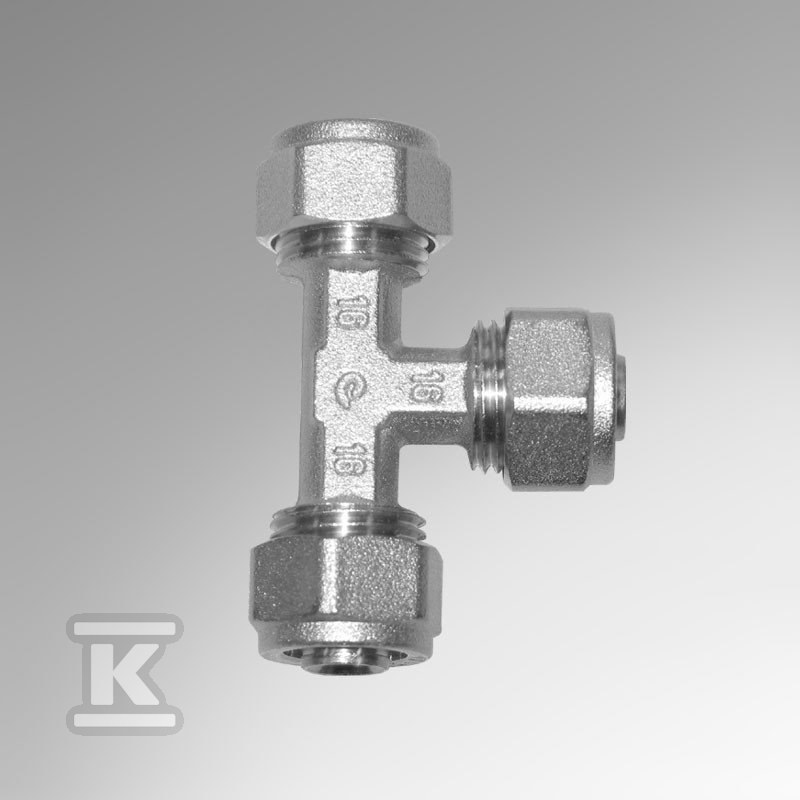 Trójnik HKS 16x16x16 niklowany - FAZ1T16A16A16AP0