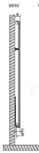 PURMO Vertical VR10 1800x450 - F251018004501300