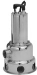 Pompa zatapialna do ścieków i wody brudnej (wolny przelot 50 mm), Qmax=350 l/min, Hmax= 8 m, obudowa i wirnik ze stali nierdzewnej PRIOX 50-350/8 M AUT
