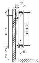 Радіатор PURMO PLAN FCV11-лівий - F0A1104514010310